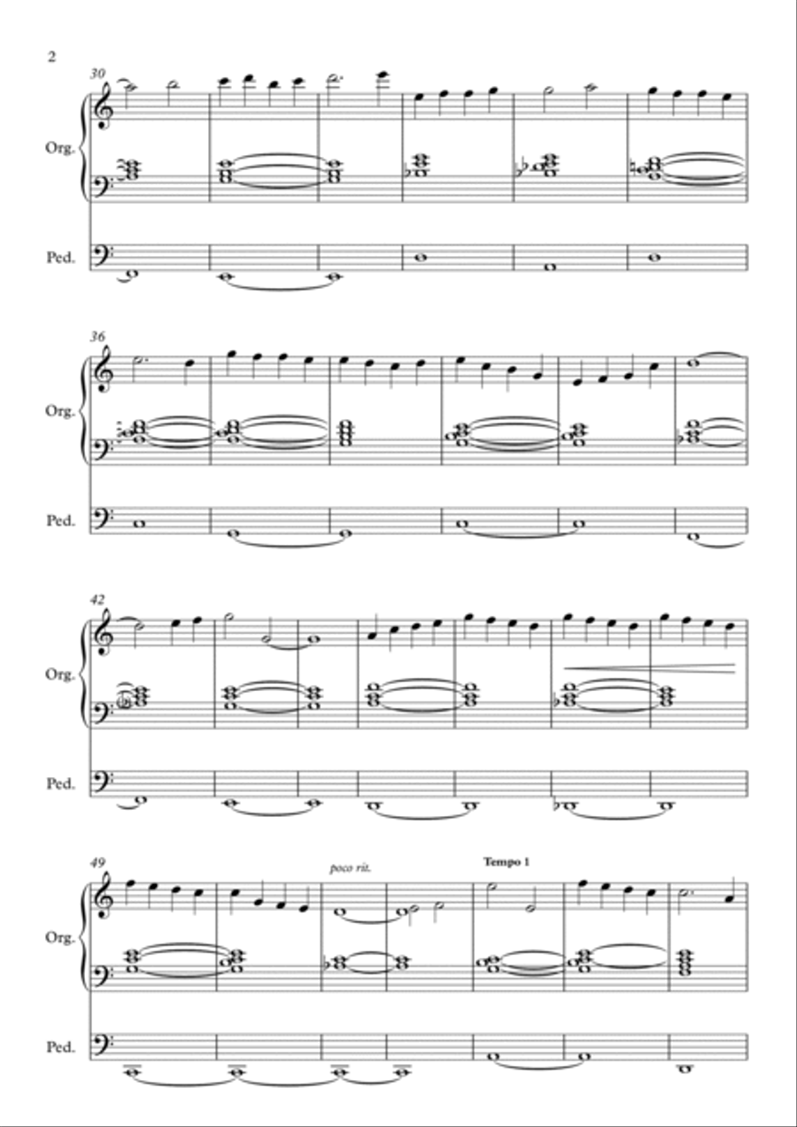 A collection of tranquil music for funeral & communion Organ Solo scores gallery preview page 4