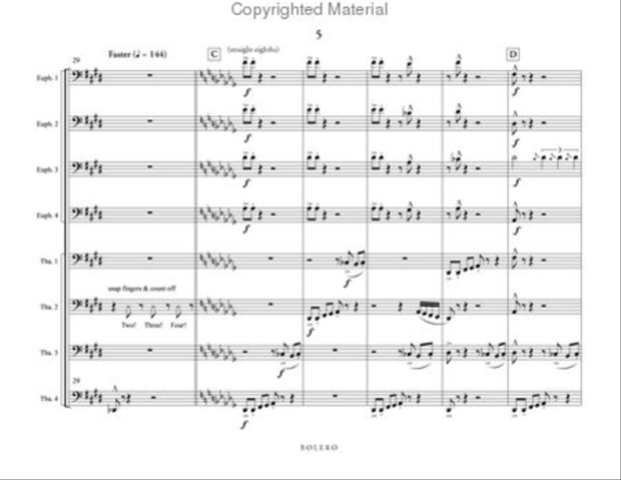 Bolero Bolero Brass Ensemble scores gallery preview page 7