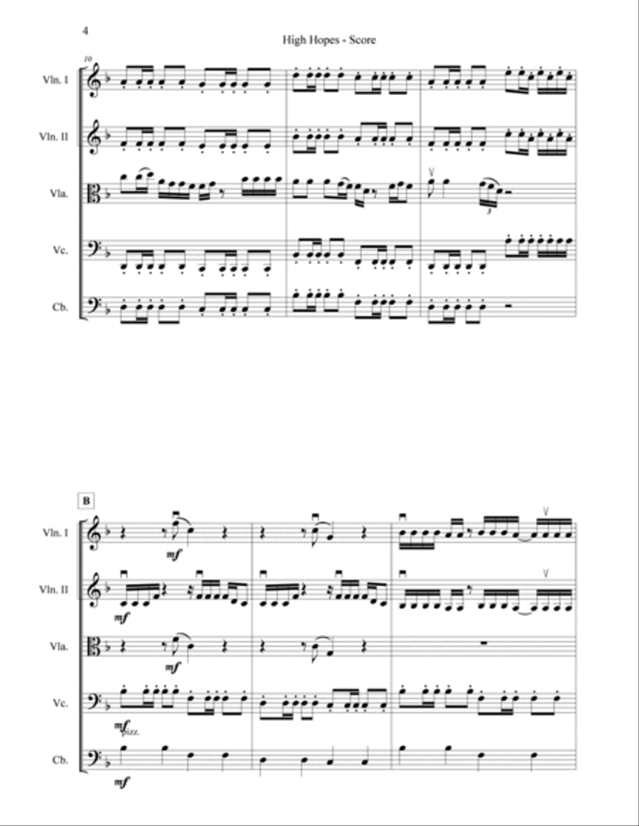 High Hopes String Orchestra scores gallery preview page 4