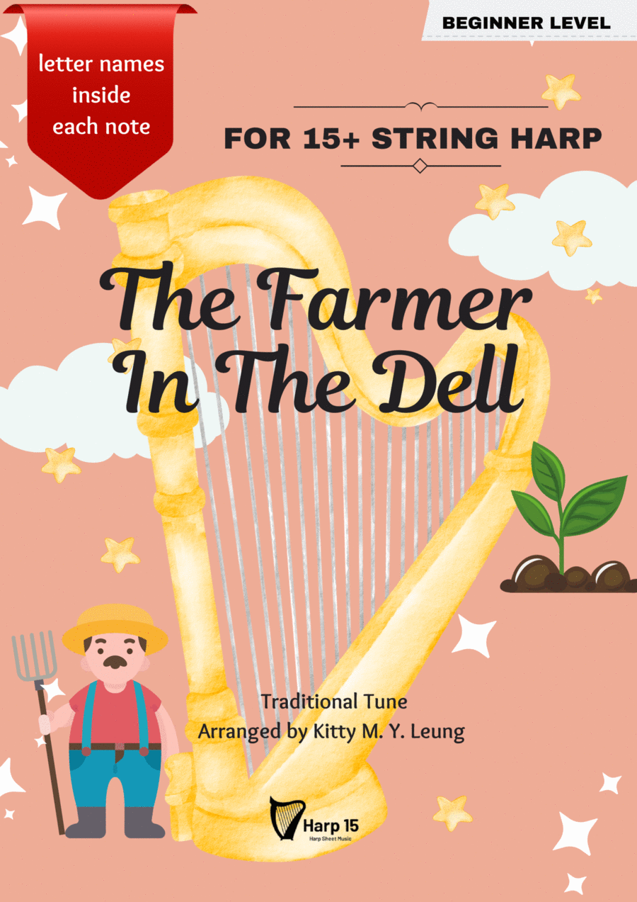 The Farmer in the Dell 15 String Harp by Traditional Celtic Harp Digital Sheet Music Sheet Music Plus