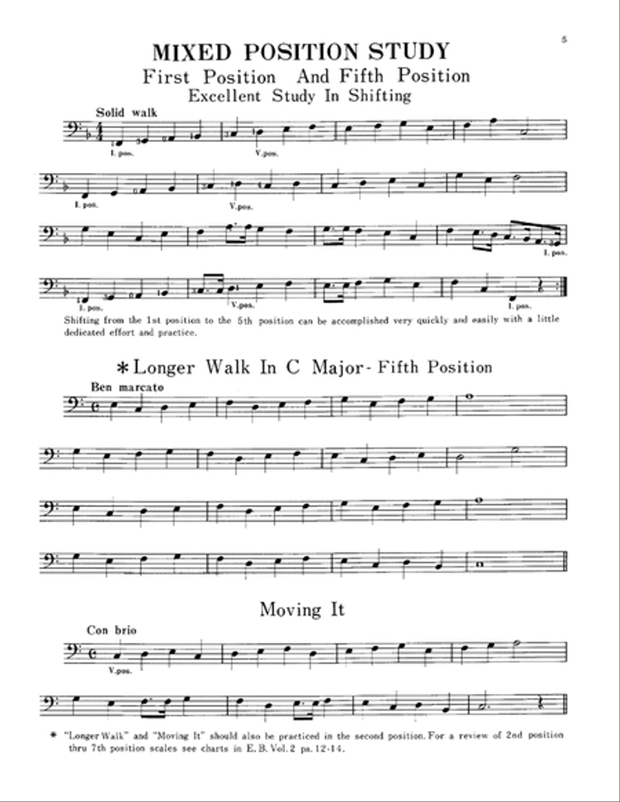 Electric Bass Position Studies Classical Guitar scores gallery preview page 6