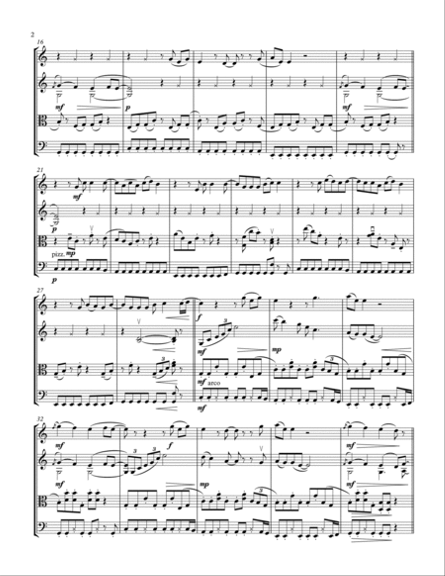 Save Your Tears String Quartet scores gallery preview page 2