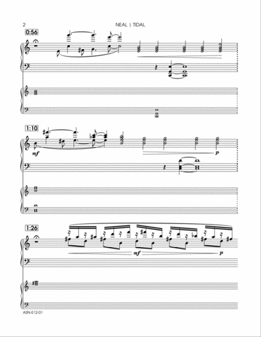Tidal Piano Solo scores gallery preview page 6