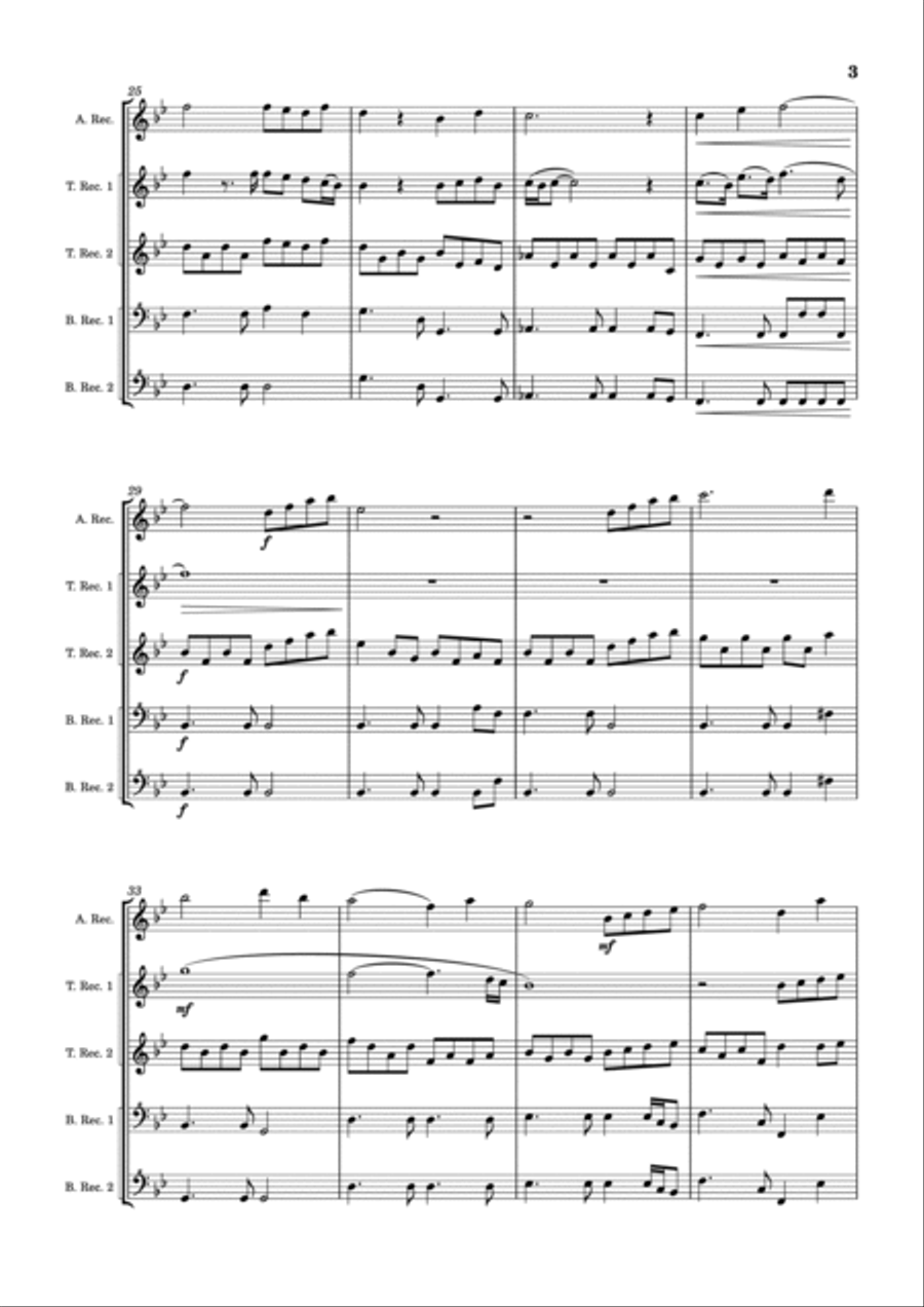 Beauty And The Beast Alto Recorder scores gallery preview page 3