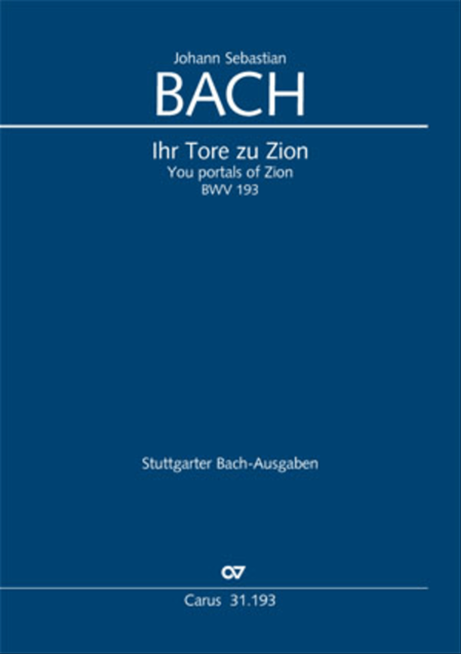 You portals of Zion (Ihr Tore zu Zion) SA scores gallery preview page 1