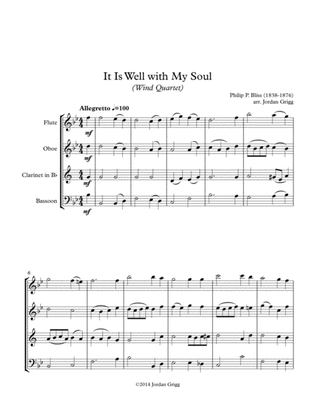 It Is Well with My Soul (Wind Quartet)