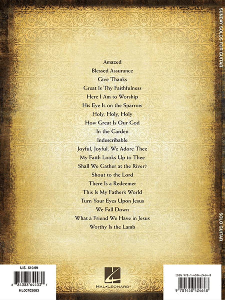 Sunday Solos for Guitar Guitar Tablature scores gallery preview page 2