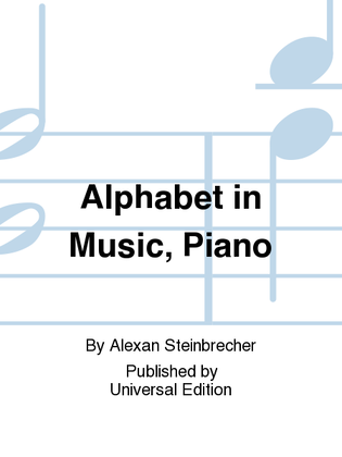 Book cover for Alphabet in Music, Piano