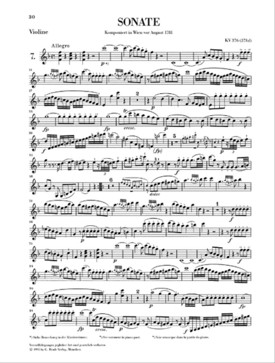 Sonatas for Piano and Violin, Volume II