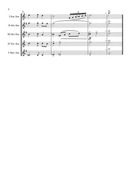 "The Star Spangled Banner" Saxophone Quintet arr. Adrian Wagner image number null