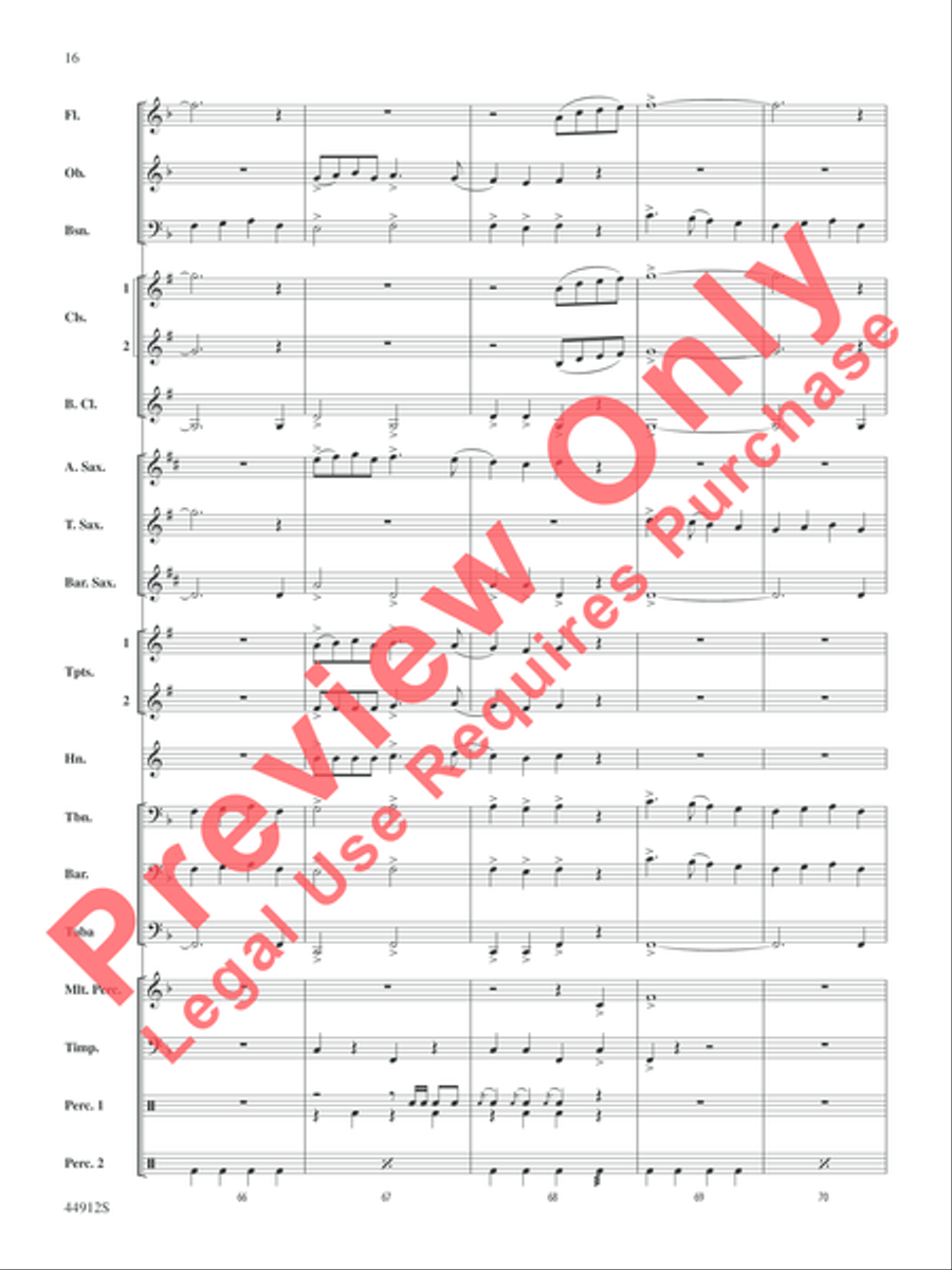 A Yuletide Holiday Concert Band scores gallery preview page 17