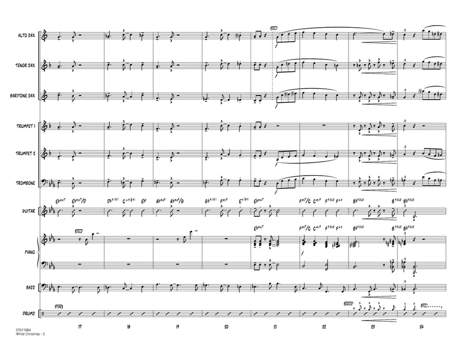White Christmas - Full Score Jazz Ensemble scores gallery preview page 4
