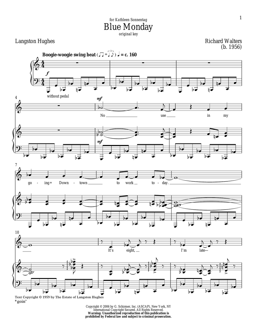 Blue Monday Low Voice scores gallery preview page 1