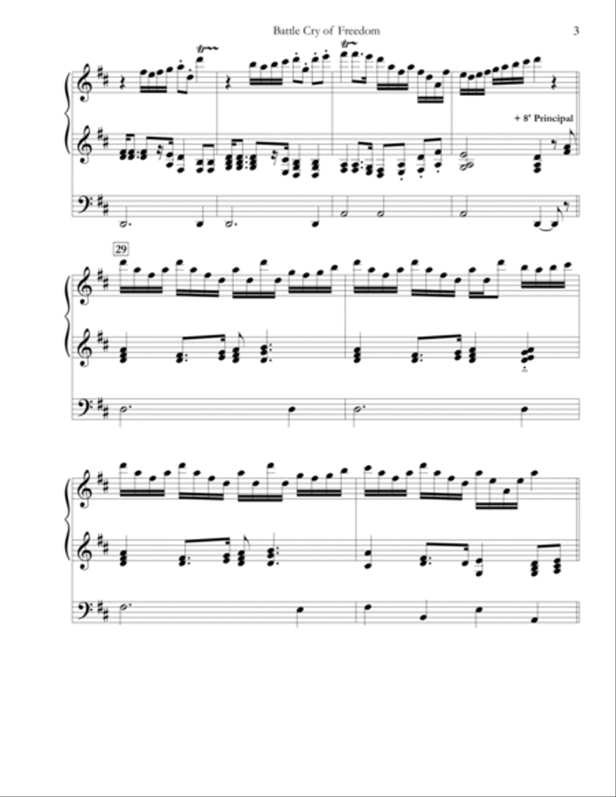 Battle Cry of Freedom Battle Cry of Freedom Organ Solo scores gallery preview page 3