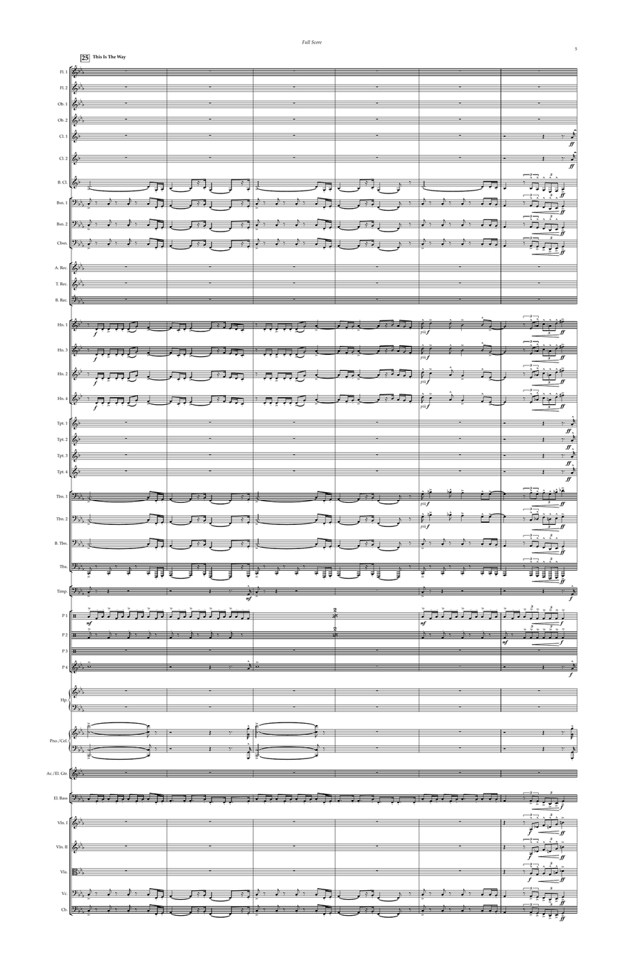 The Mandalorian Full Orchestra scores gallery preview page 5