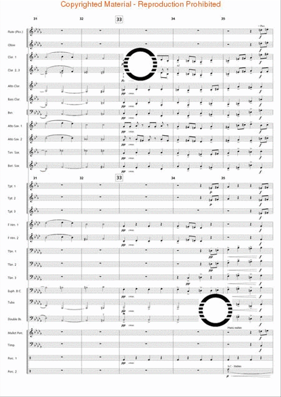 Academic Festival Overture Concert Band scores gallery preview page 8