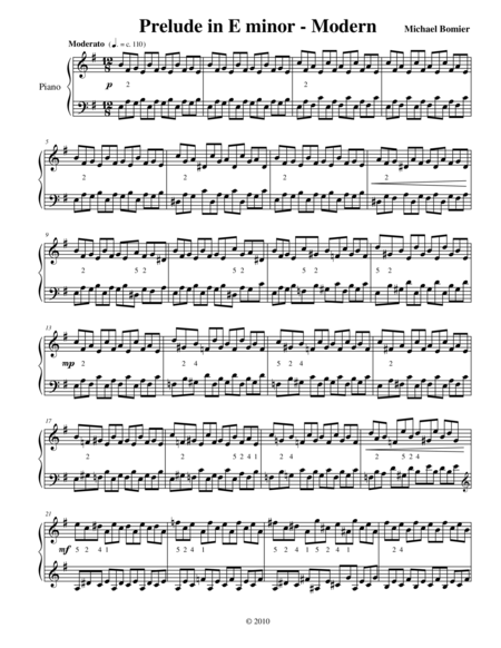 Prelude No. 10 in E minor from 24 Preludes image number null