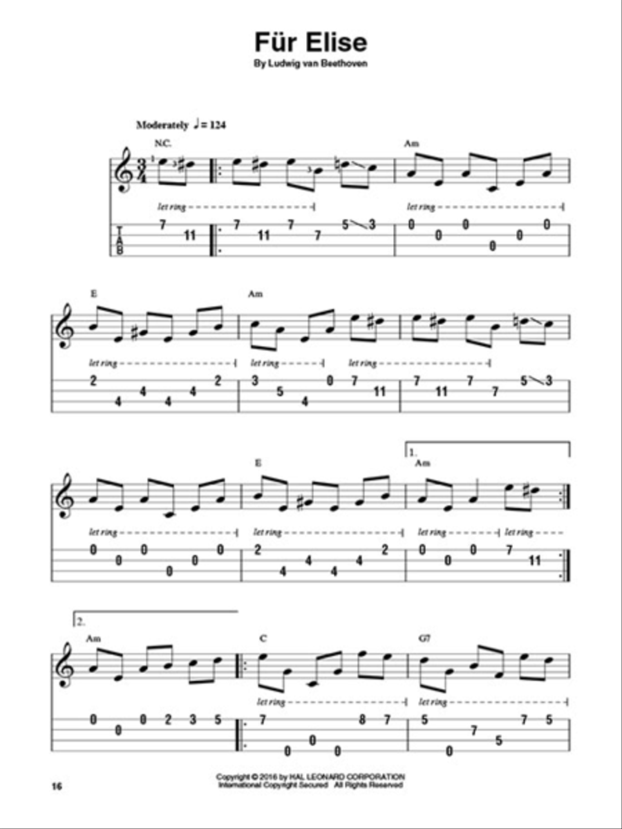 Classical Themes Ukulele scores gallery preview page 3