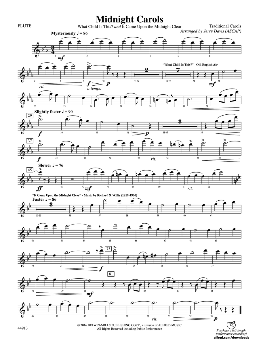 Midnight Carols: Flute