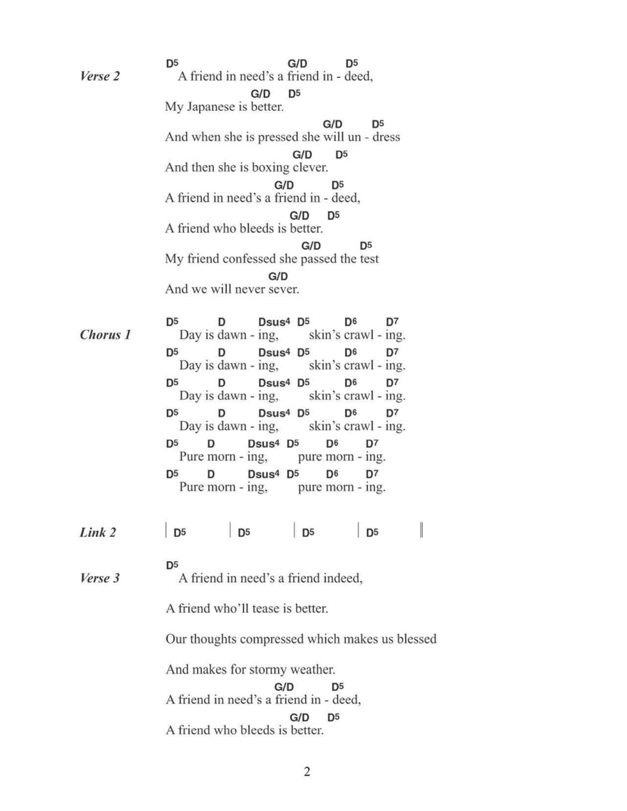 Pure Morning Easy Guitar scores gallery preview page 2