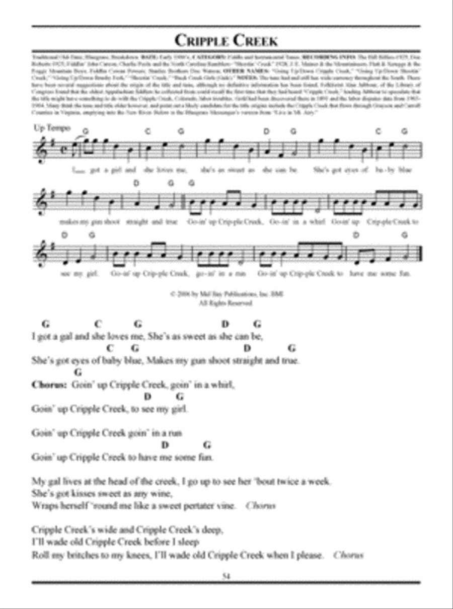 Bluegrass Picker's Tune Book Double Bass scores gallery preview page 5