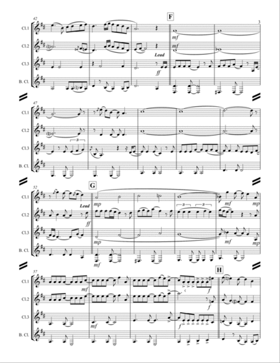 Friends In Low Places Woodwind Ensemble scores gallery preview page 4