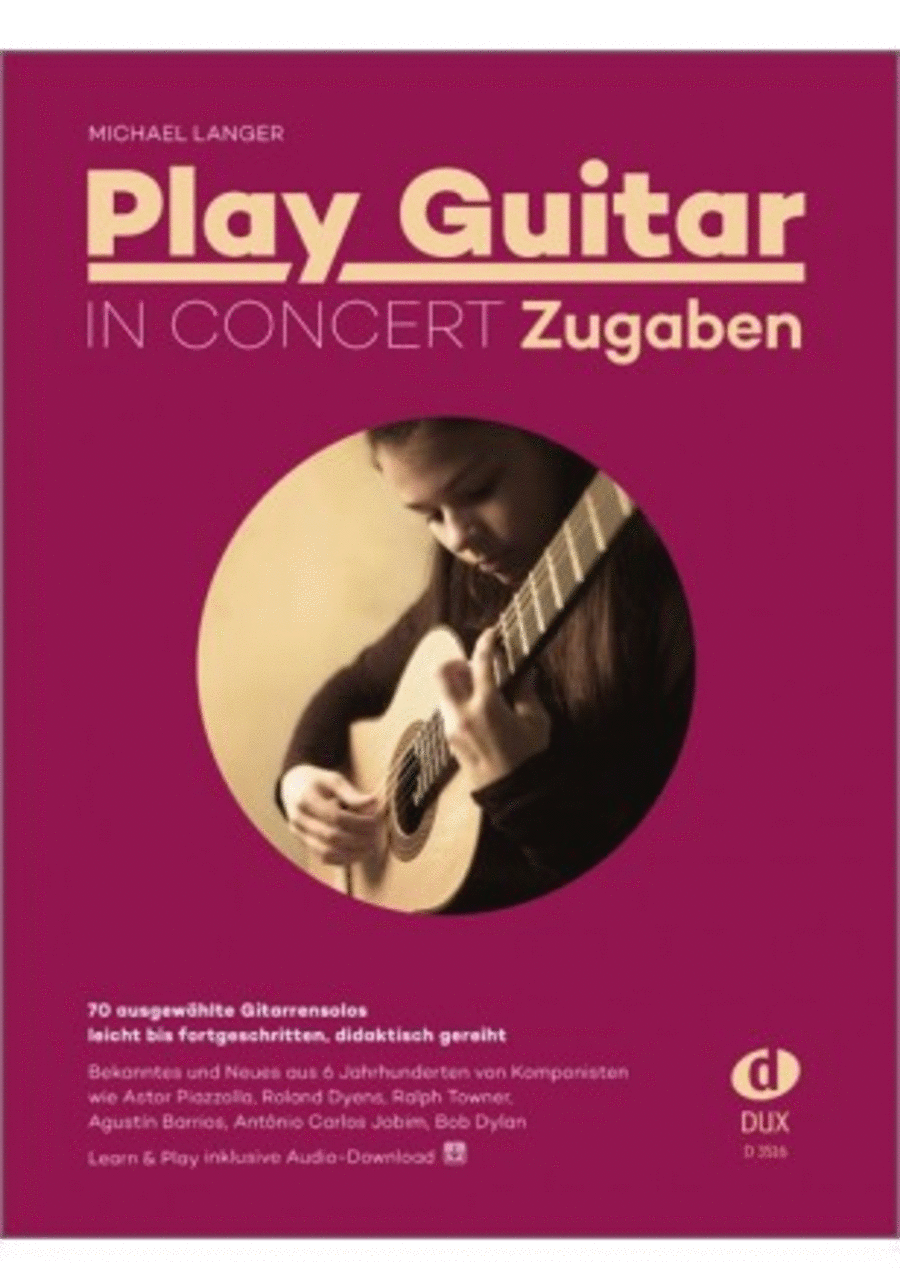 Play Guitar in Concert - Zugaben Guitar scores gallery preview page 1