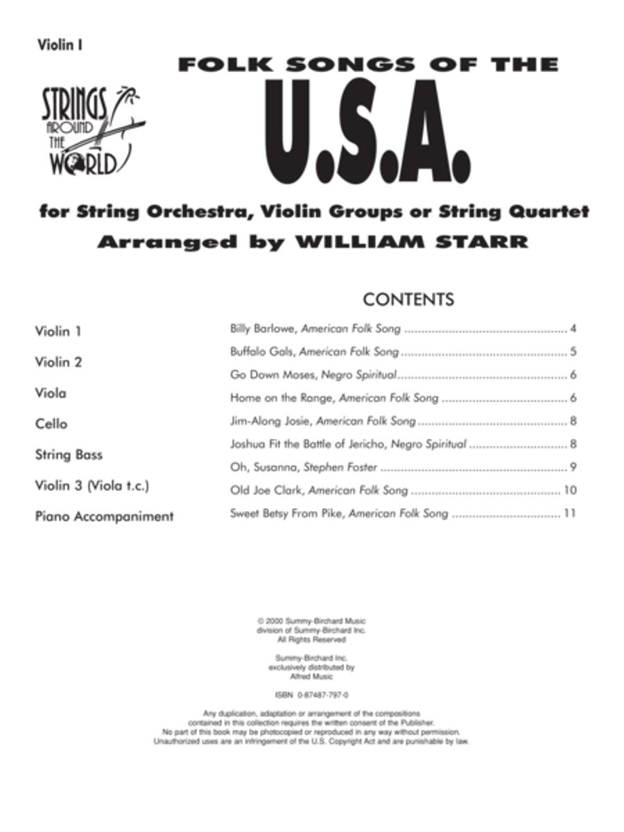 Strings Around the World -- Folk Songs of the U.S.A.