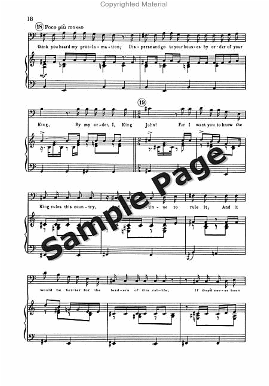 Ballad of Magna Carta 4-Part scores gallery preview page 19