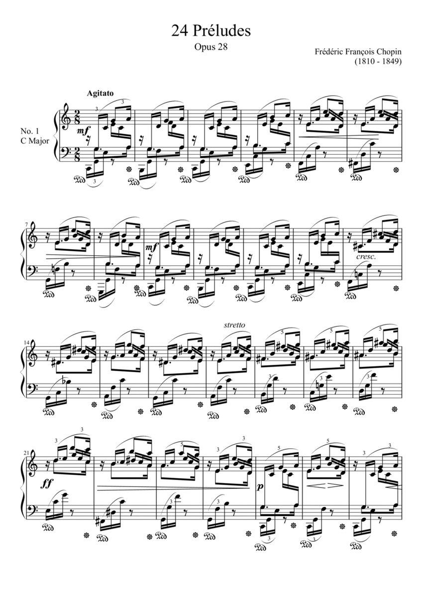 24 Preludes from Chopin's Opus 28 image number null