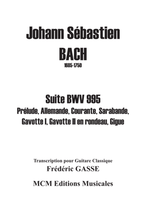 Suite BWV 995 for guitar of Johann Sebastian Bach