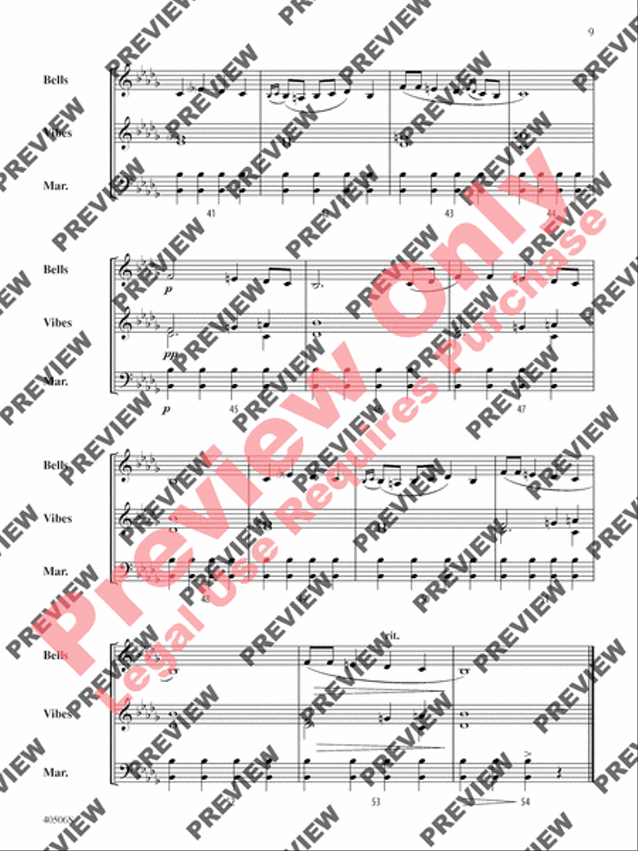 Classic Mallet Trios -- Tchaikovsky Small Ensemble scores gallery preview page 30