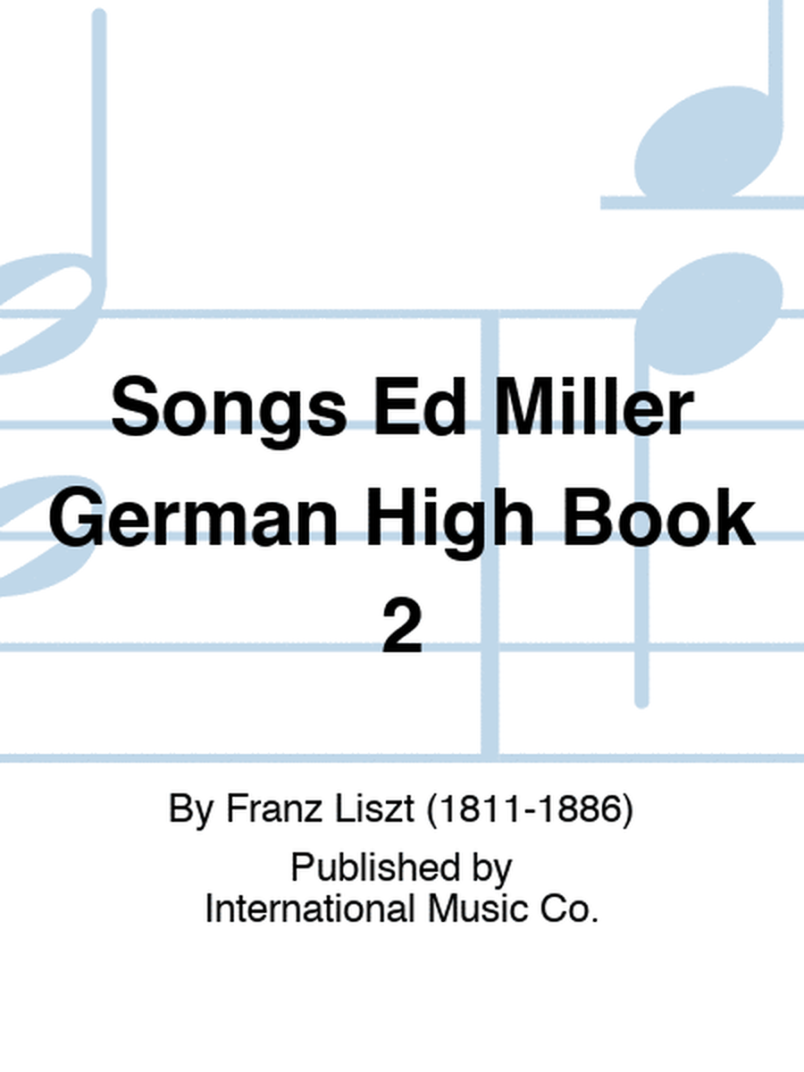 Songs Ed Miller German High Book 2