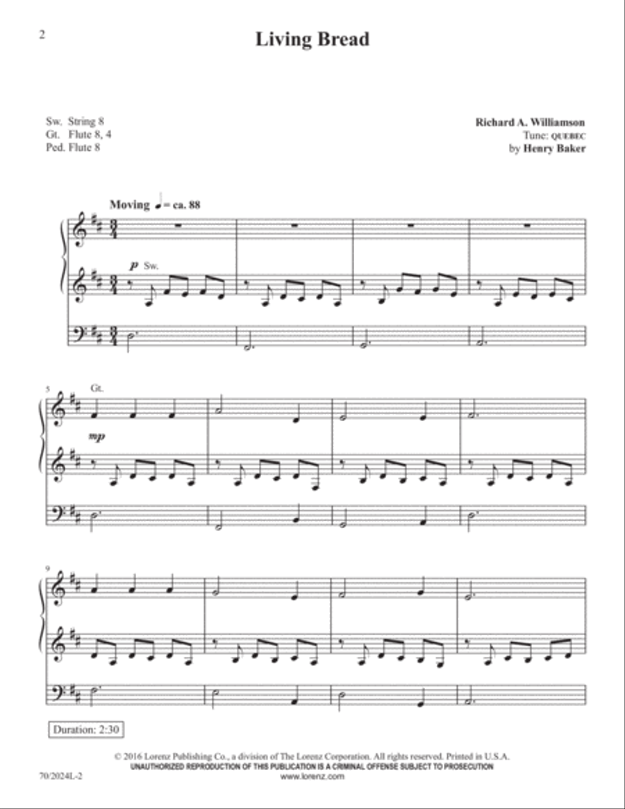 The Sacred Organ Library, Vol. 1 Organ Solo scores gallery preview page 2