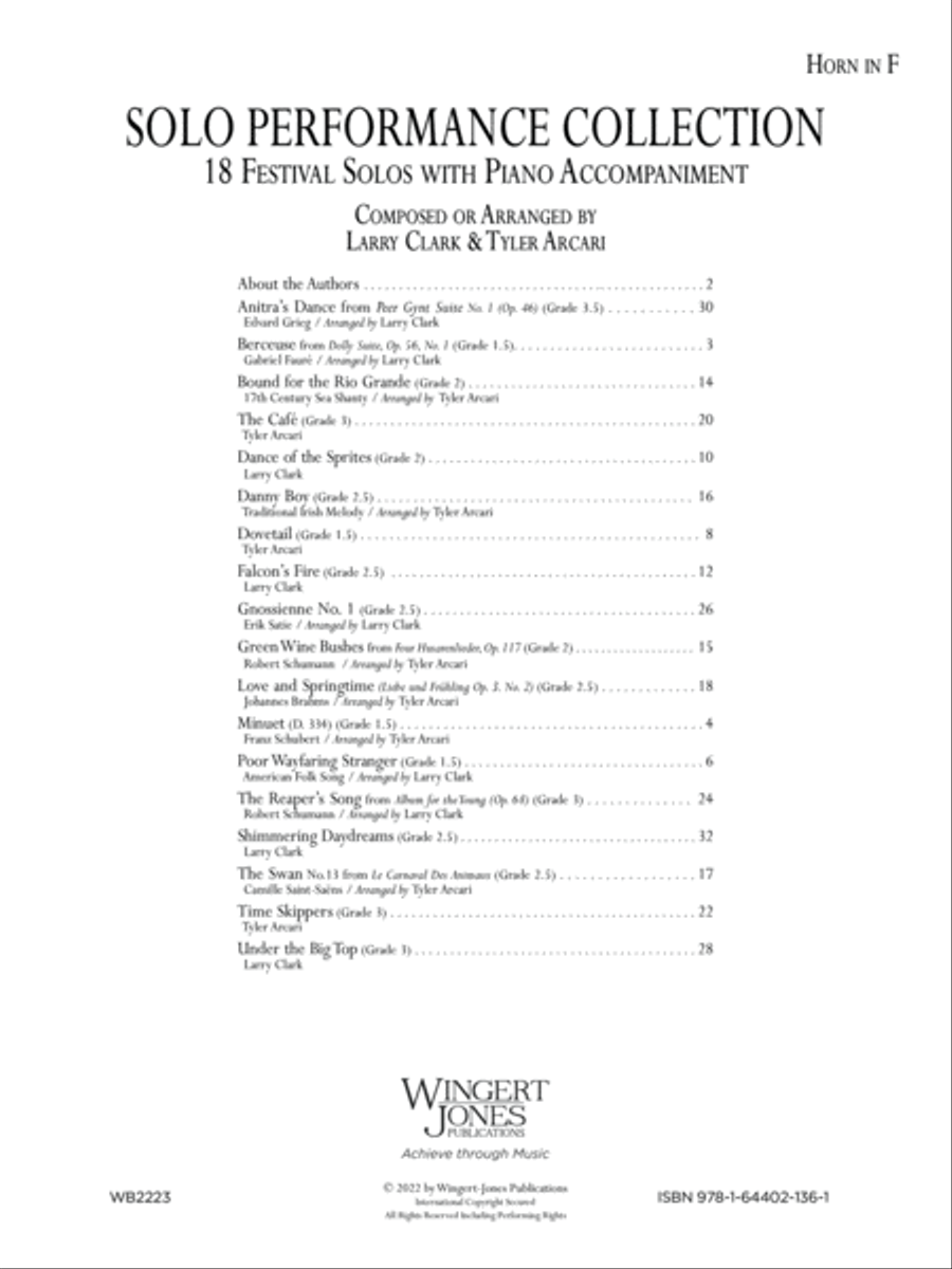 Solo Performance Collection Horn scores gallery preview page 2