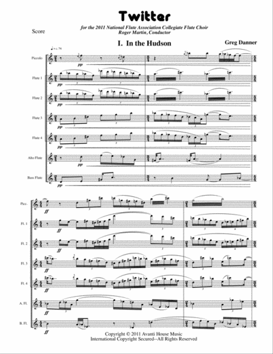 Twitter, for Flute Choir image number null