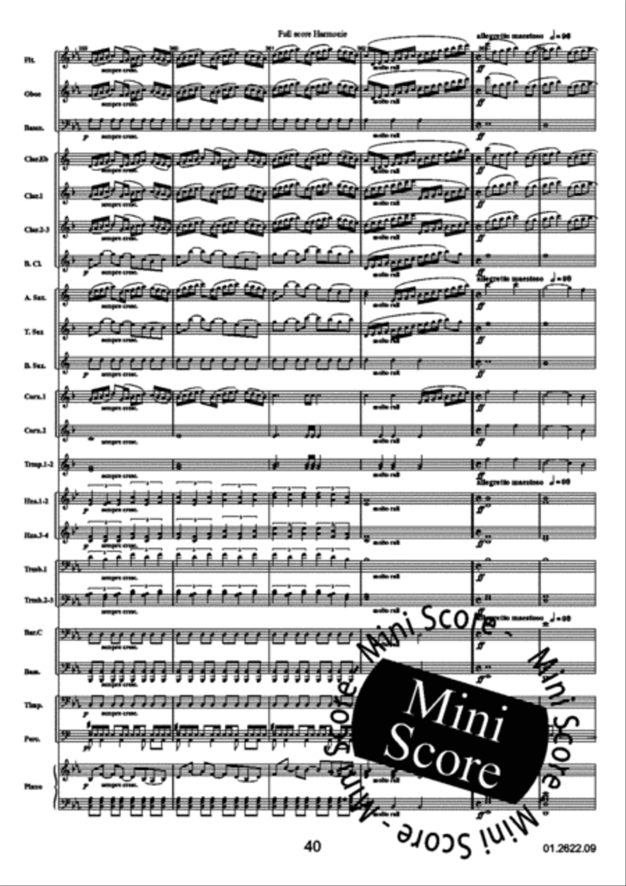 Reflections Over a Norwegian Concert Band scores gallery preview page 44