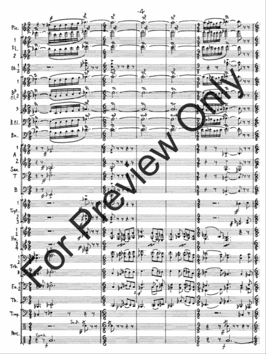 Hallelujah Fantasy Concert Band scores gallery preview page 7