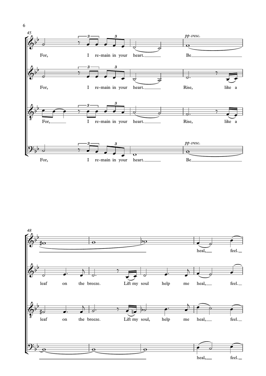 Be - Choir (Acappella) SATB 4-Part scores gallery preview page 6