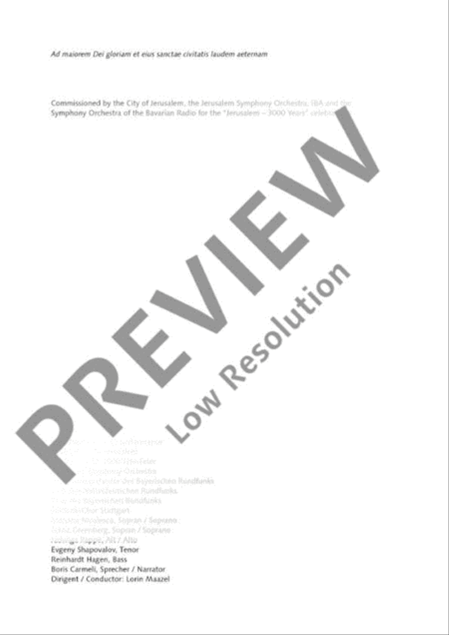 Seven Gates of Jerusalem - Symphony No. 7 SSATB scores gallery preview page 4