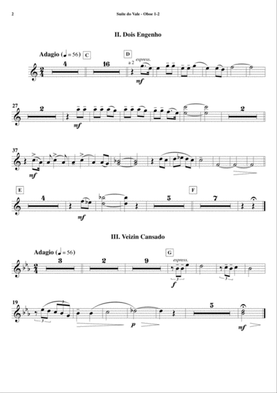 Suite do Vale - Set of Parts Concert Band scores gallery preview page 6