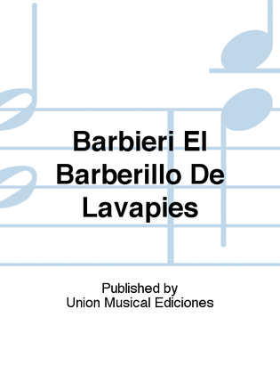 Book cover for Barbieri El Barberillo De Lavapies
