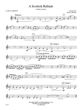 A Scottish Ballade: 1st B-flat Clarinet