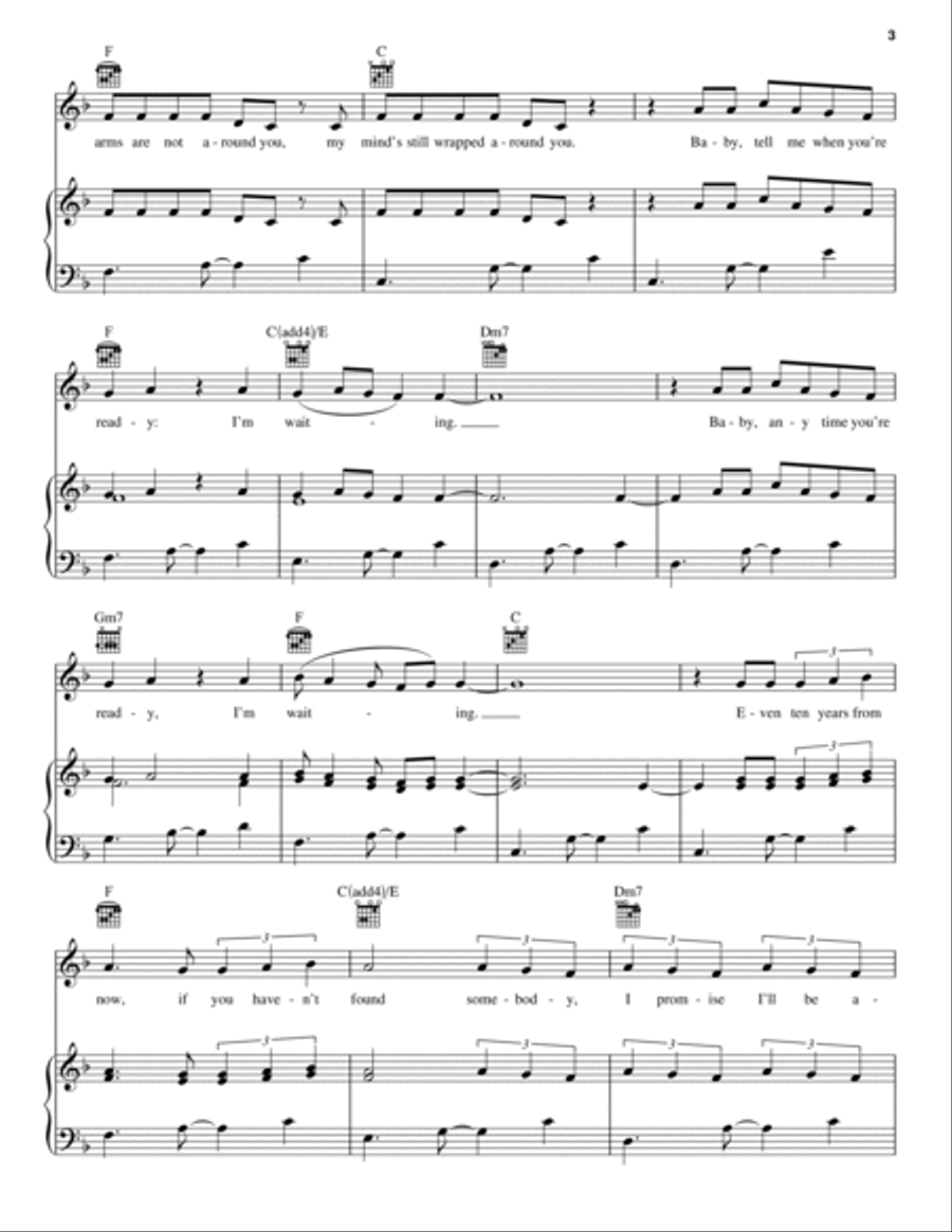 When You're Ready Piano, Vocal, Guitar scores gallery preview page 3