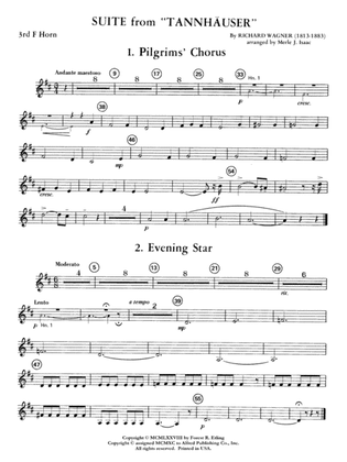 Suite from Tannhäuser: 3rd F Horn