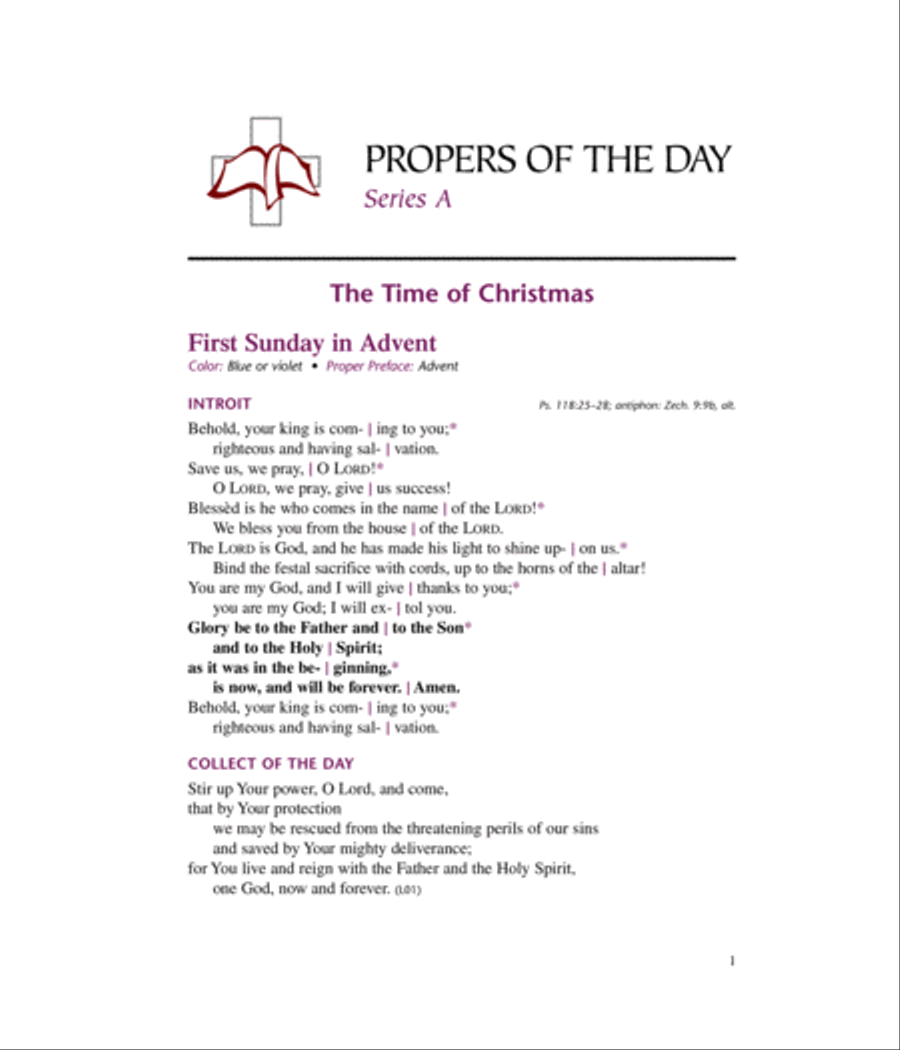 Lutheran Service Book: Propers of the Day Choir scores gallery preview page 7