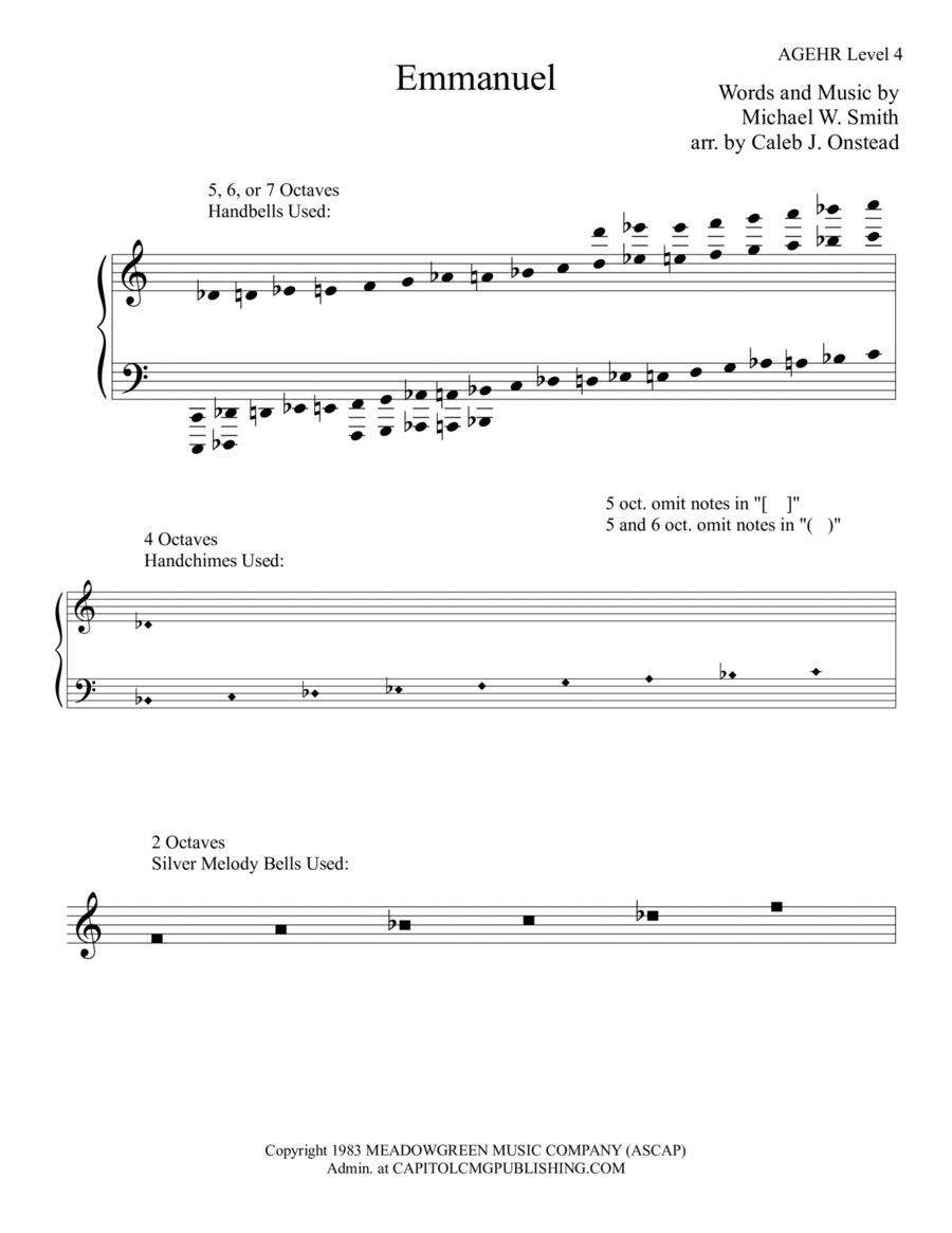 Emmanuel Emmanuel Handbell Choir scores gallery preview page 1