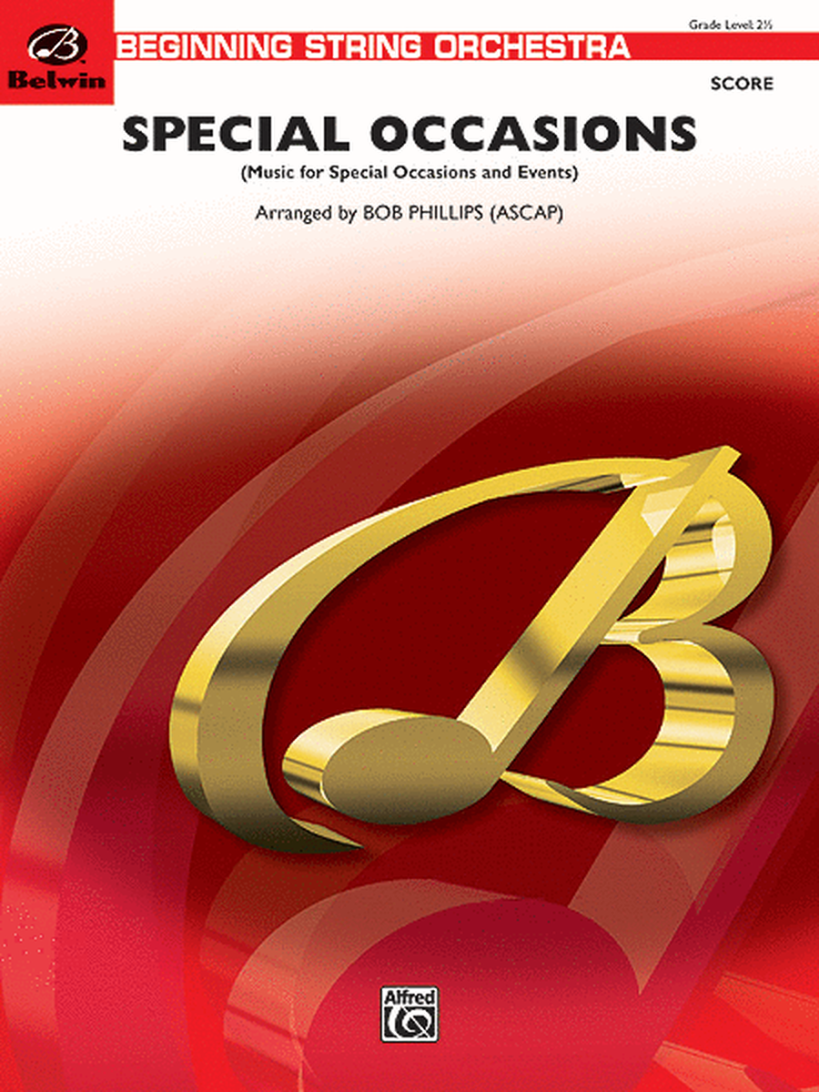 Special Occasions (Music for Special Occasions and Events) (Score only) image number null