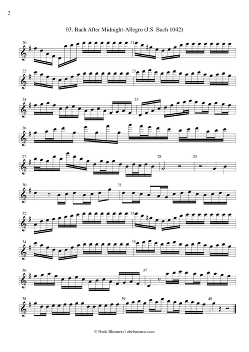 Allegro from Bach BWV 1042 image number null