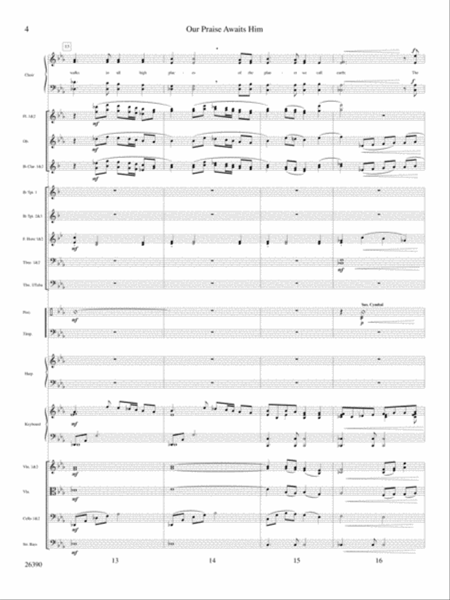 Our Praise Awaits Him Choir scores gallery preview page 5